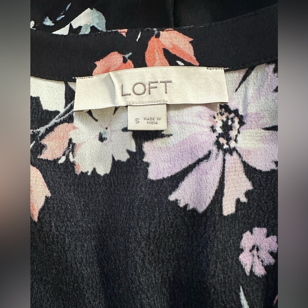 Ann Taylor LOFT Garden Floral Ruffle Romper. NWOT. Size S. - Picture 8 of 9